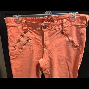Peach/salmon Cropped Pants